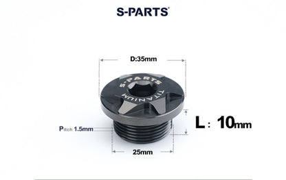 SPARTS Titanium Motorcycle Oil Filler Cap M19 M20 M24 M25 M33 Modified Engine Oil Screw Plug