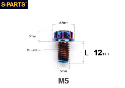SPARTS M5 Titanium Bolt A3 Series – Motorcycle & E-Bike Upgrade Screws