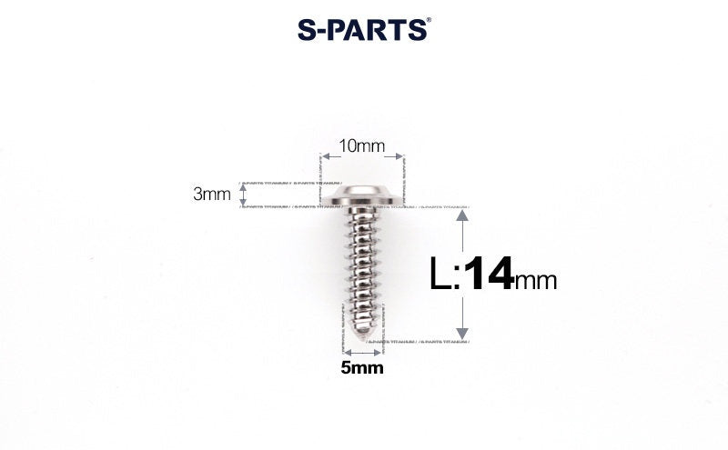 SPARTS Button Head M5×L10-35 Titanium Screws Self-Tapping Bolt