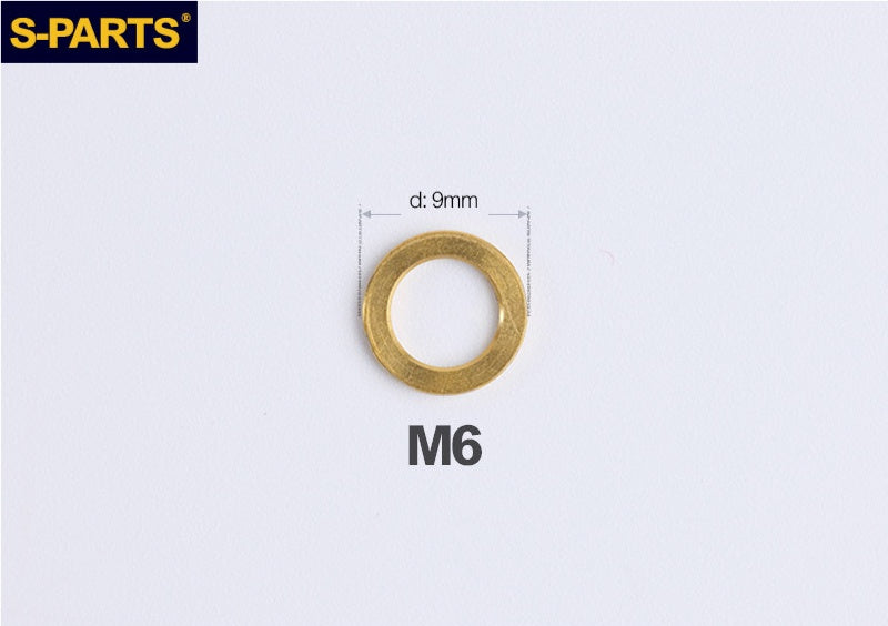 S-PARTS M3 / M4 / M5 / M6 TC4 Titanium Flat Washers for E-Bikes, Motorcycles & Bicycles