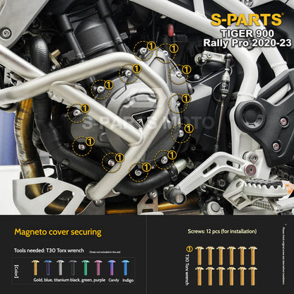 SPARTS Triumph Tiger 900 Rally Pro (2020–2023) Motorcycle Modified Titanium Alloy Bolts