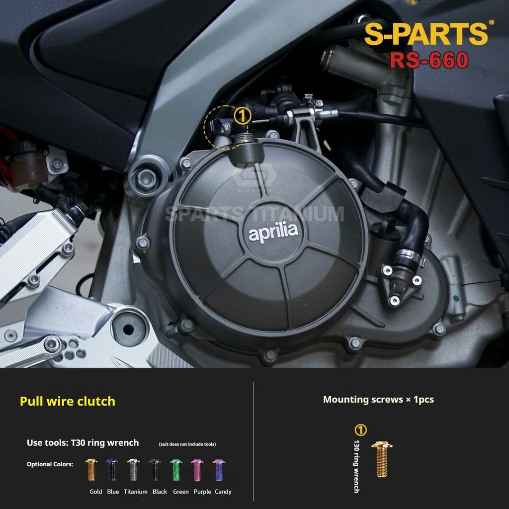 SPARTS Titanium Bolt Kit for Aprilia RS660 2021 – Custom Candy Color & CNC Titanium Upgrade Kit