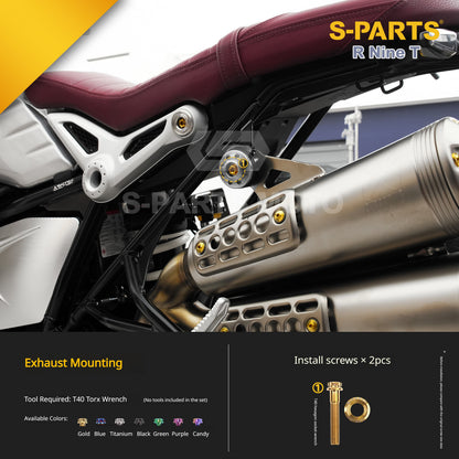 S-PARTS Premium Titanium Engine & Exhaust Bolt Kit for BMW R nineT