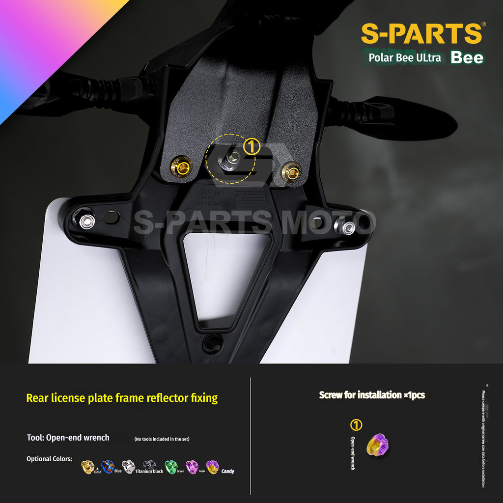 SPARTS Titanium Bolt Kit for Ultra Bee | Full Motorcycle Upgrade Set--candy