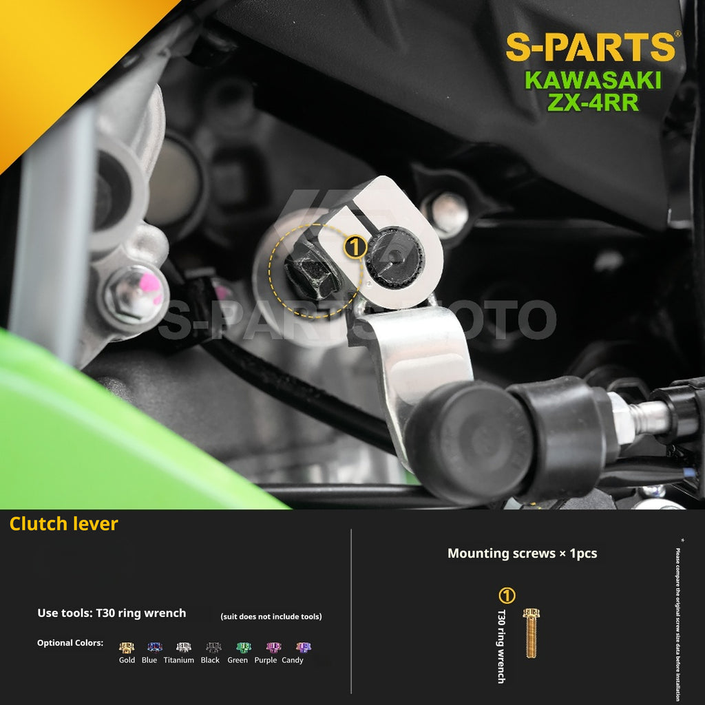 SPARTS TC4 Titanium Bolt Kit for Kawasaki ZX-4RR | Motorcycle Titanium Bolt Upgrade