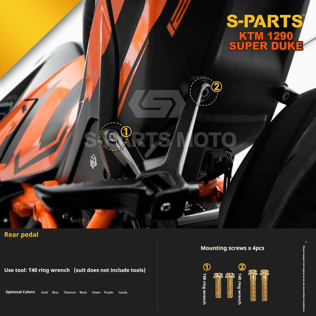 SPARTS KTM Super Duke 1290 · Full TC4 Titanium Bolt Kit｜Motorcycle Upgrade Set