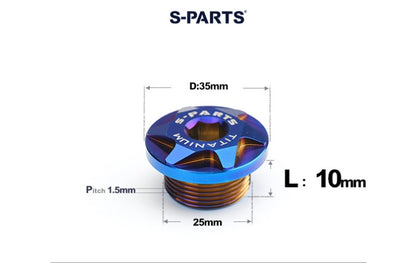 SPARTS Titanium Motorcycle Oil Filler Cap M19 M20 M24 M25 M33 Modified Engine Oil Screw Plug