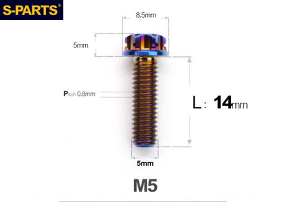 SPARTS M5 Titanium Bolt A3 Series – Motorcycle & E-Bike Upgrade Screws