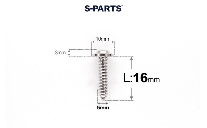 SPARTS Button Head M5×L10-35 Titanium Screws Self-Tapping Bolt