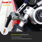 S-PARTS  Compatible with / Suitable for Ducati DUCATI V2 Full Titanium Bolt Kit