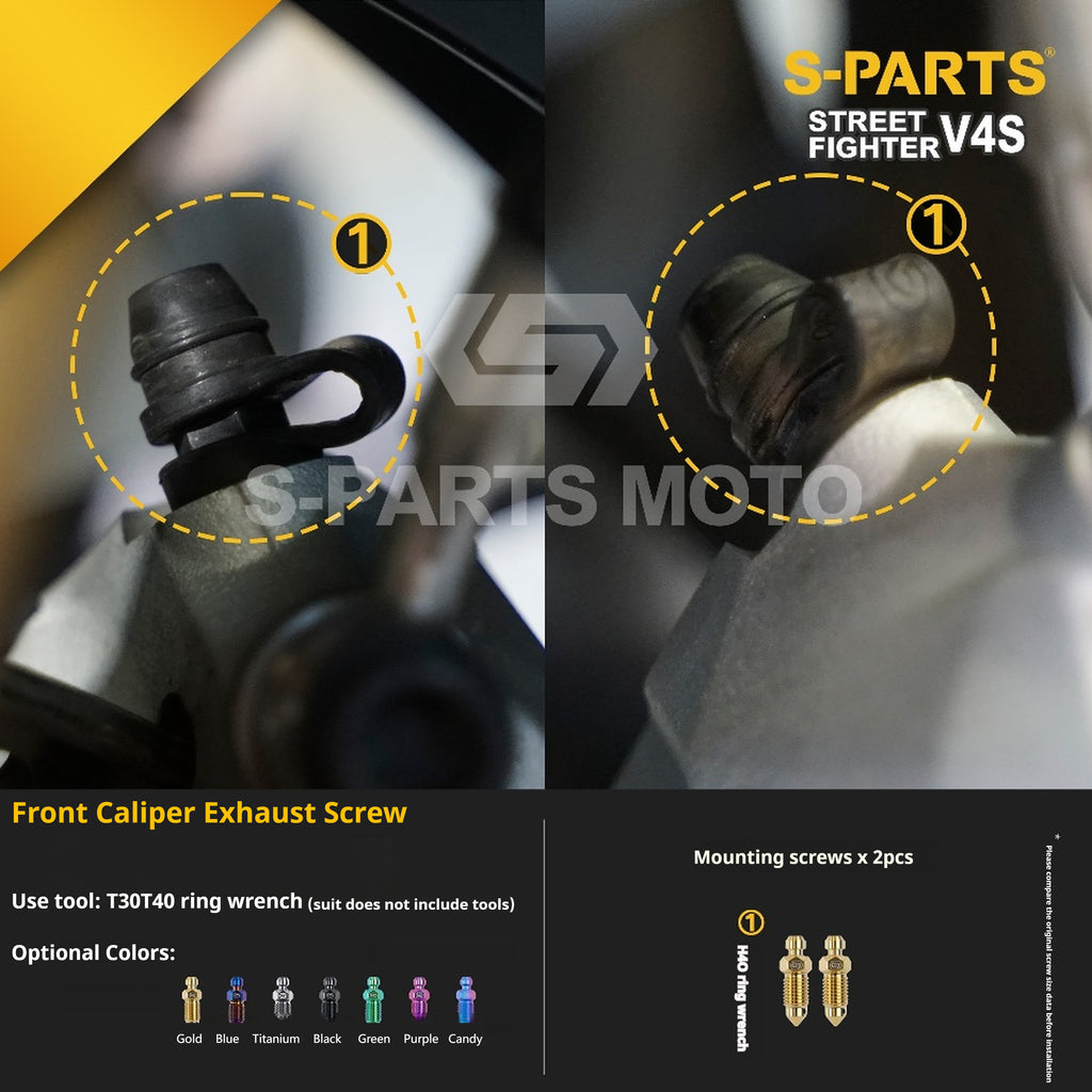 SPARTS Titanium Bolt Kit for Ducati Streetfighter V4S