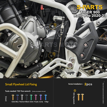 SPARTS Triumph Tiger 900 Rally Pro (2020–2023) Motorcycle Modified Titanium Alloy Bolts