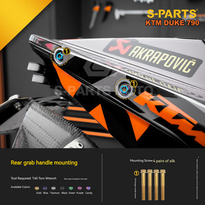 S-parts Titanium Styling & Bodywork Fairing Bolt Kit for KTM DUKE 790 | Premium Grade 5 Accessories