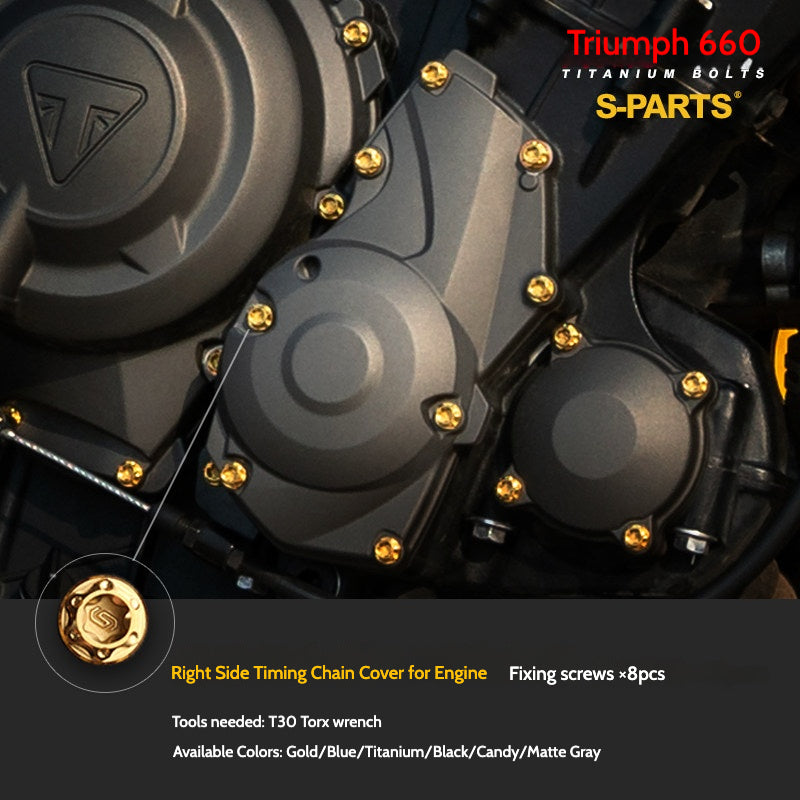 SPARTS Titanium Fastener Bolts for Triumph Trident 660 Motorcycle Modification