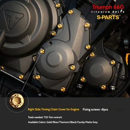 SPARTS Titanium Fastener Bolts for Triumph Trident 660 Motorcycle Modification