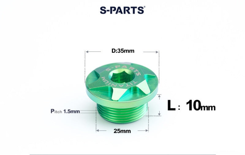 SPARTS Titanium Motorcycle Oil Filler Cap M19 M20 M24 M25 M33
