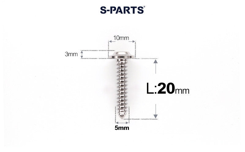 SPARTS Button Head M5×L10-35 Titanium Screws Self-Tapping Bolt