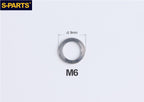 S-PARTS M3 / M4 / M5 / M6 TC4 Titanium Flat Washers for E-Bikes, Motorcycles & Bicycles