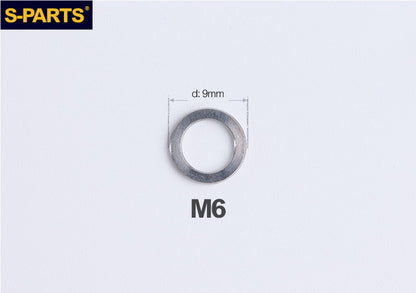 S-PARTS M3 / M4 / M5 / M6 / M8 / M10 / M12 TC4 Titanium Flat Washers for E-Bikes, Motorcycles & Bicycles