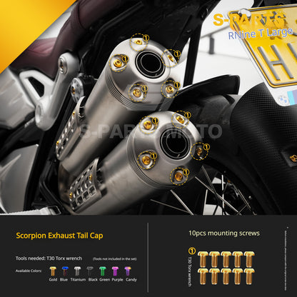 S-PARTS Premium Titanium Engine & Exhaust Bolt Kit for BMW R nineT