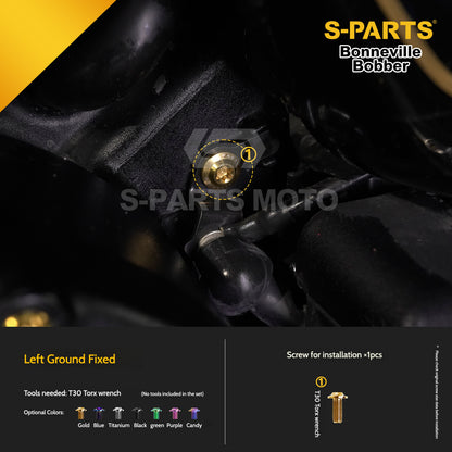 SPARTS Titanium Set Screws for Triumph Bonneville Bobber Motorcycle Modification