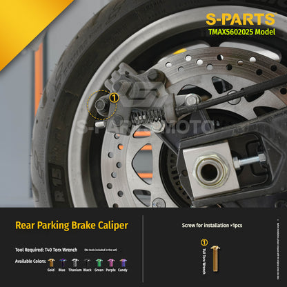 SPARTS Titanium Bolt Kit for YAMAHA TMAX560 2025-Rear Swingarm & Rear Wheel Section
