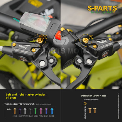 S-PARTS TC4 Titanium Full Bolt Kit for Sur-Ron Light Bee X (2025 Model)