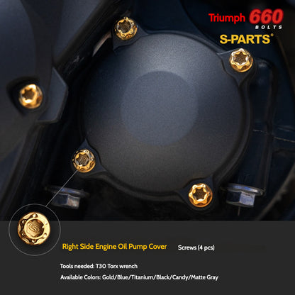 SPARTS Titanium Fastener Bolts for Triumph Trident 660 Motorcycle Modification