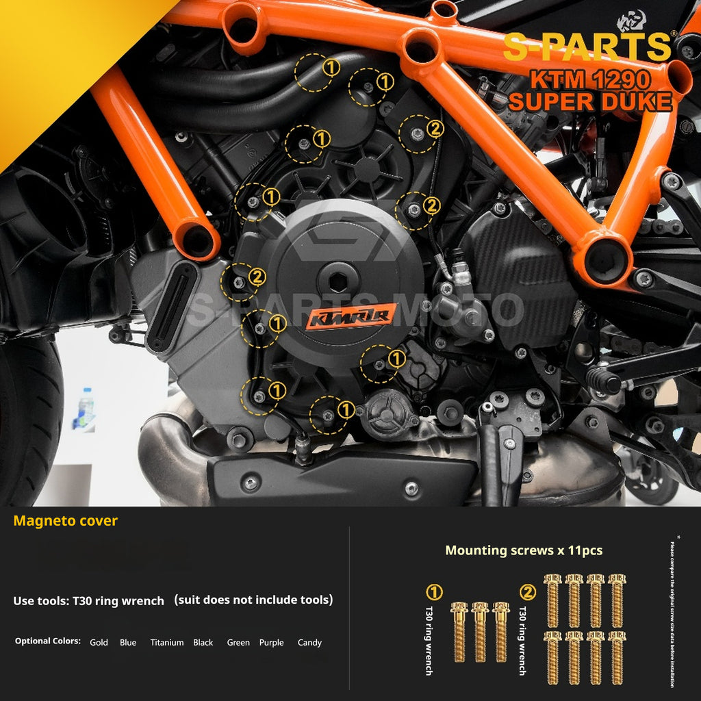 SPARTS KTM Super Duke 1290 · Full TC4 Titanium Bolt Kit｜Motorcycle Upgrade Set