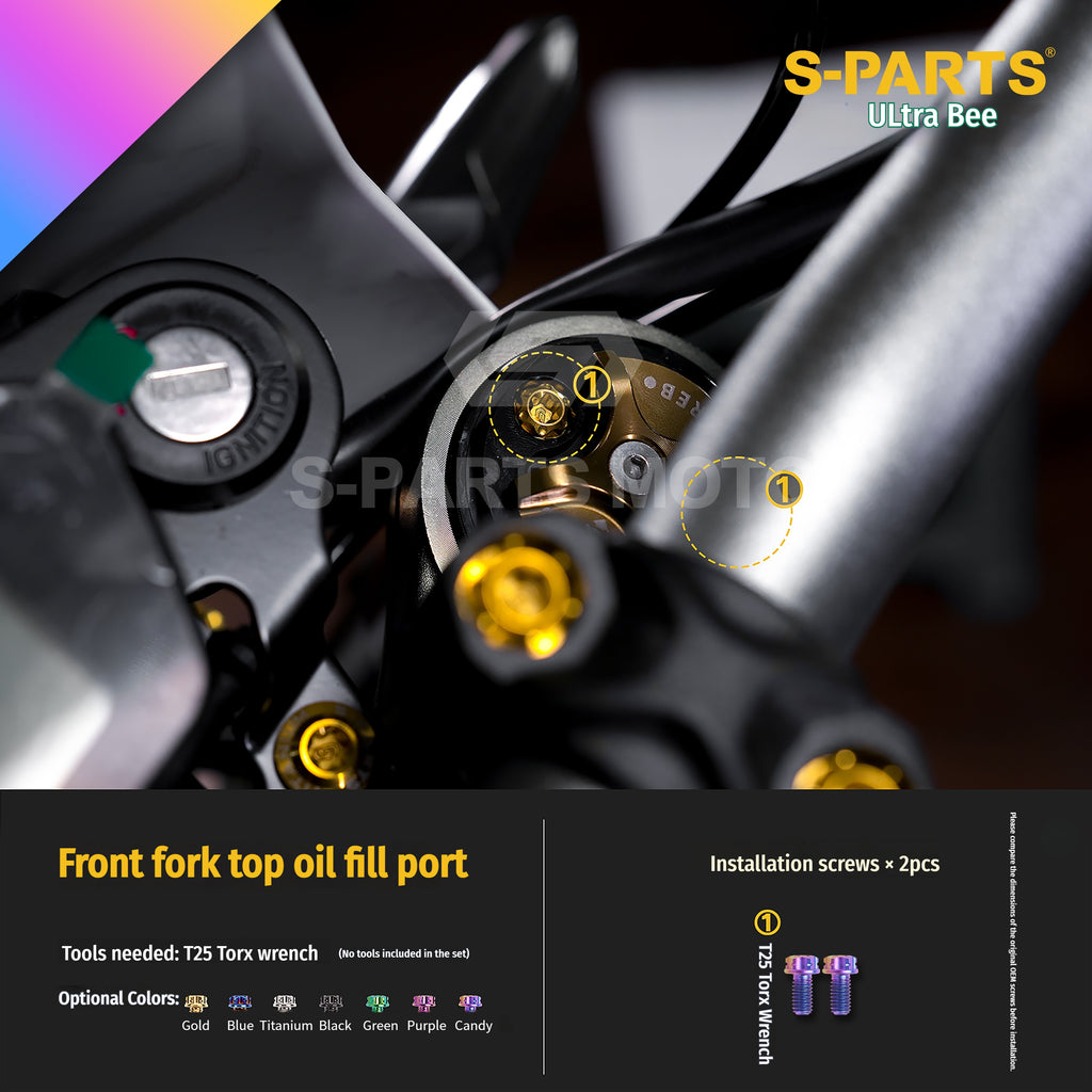 SPARTS Titanium Bolt Kit for Ultra Bee | Full Motorcycle Upgrade Set