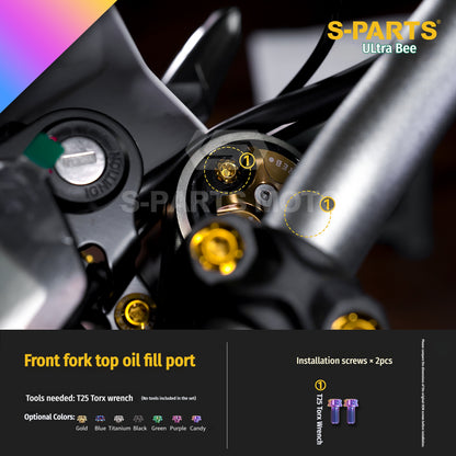 SPARTS Titanium Bolt Kit for Ultra Bee | Full Motorcycle Upgrade Set