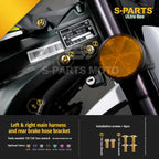 SPARTS Titanium Bolt Kit for Ultra Bee | Full Motorcycle Upgrade Set