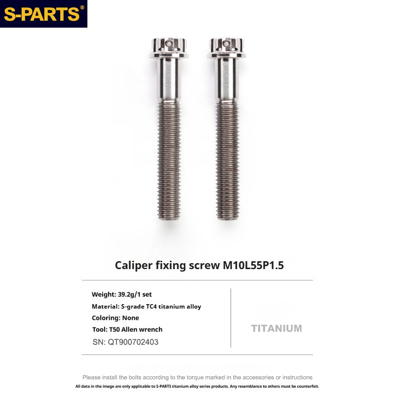 SPARTS Titanium Alloy Lower Caliper Bolt Kit for BREMBO GP4 RX with 100mm Mounting Points