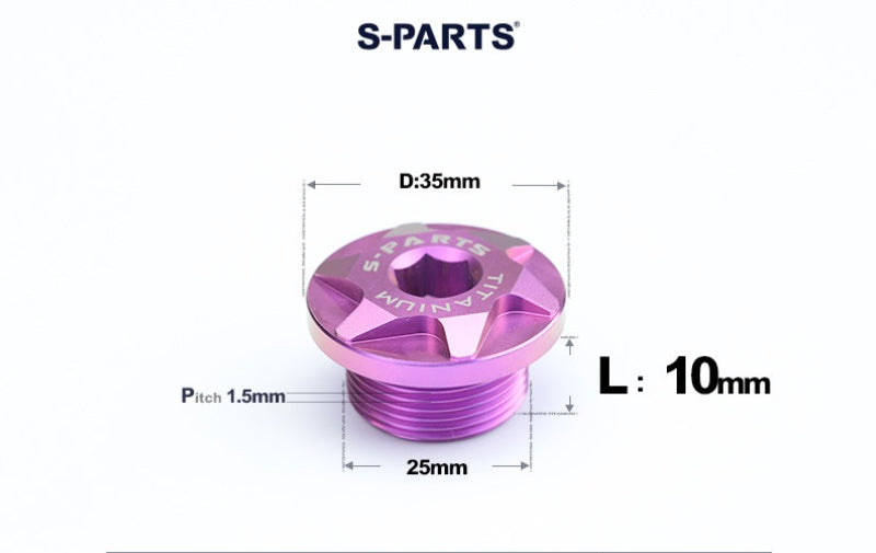 SPARTS Titanium Motorcycle Oil Filler Cap M19 M20 M24 M25 M33