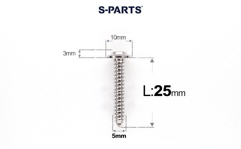 SPARTS Button Head M5×L10-35 Titanium Screws Self-Tapping Bolt