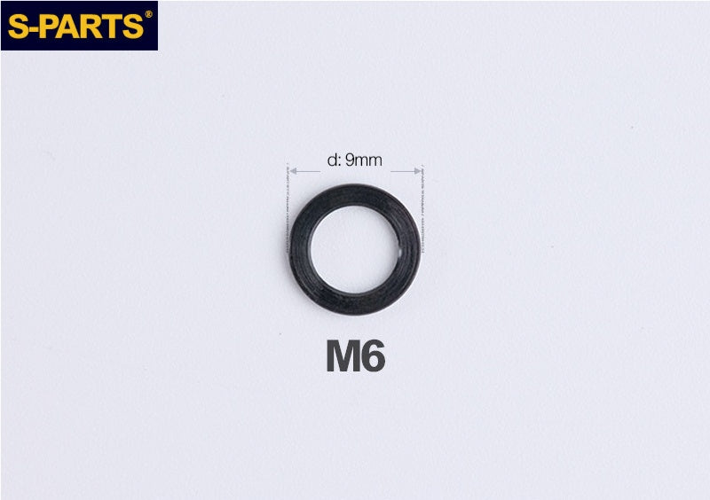S-PARTS M3 / M4 / M5 / M6 TC4 Titanium Flat Washers for E-Bikes, Motorcycles & Bicycles