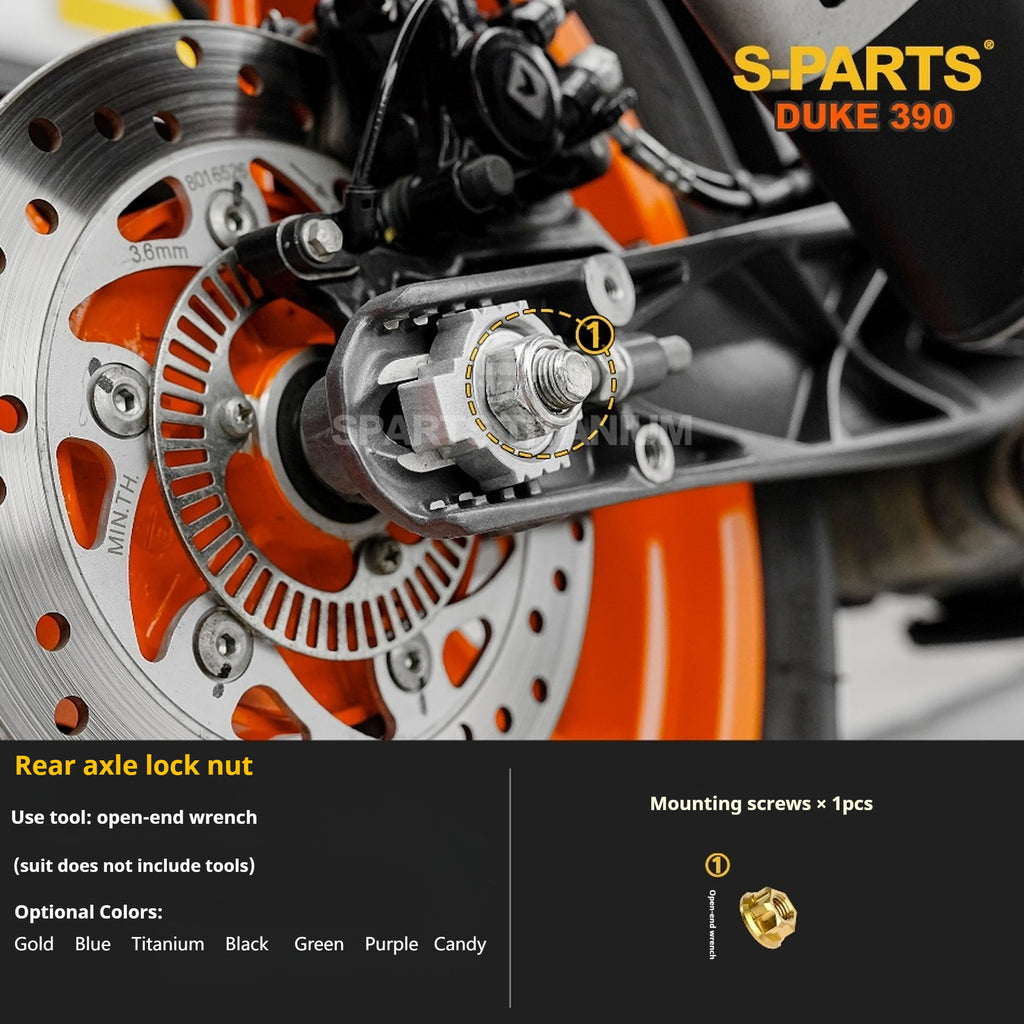 SPARTS Stan KTM DUKE 390 Dedicated · TC4 Titanium Full Motorcycle Bolt Kit