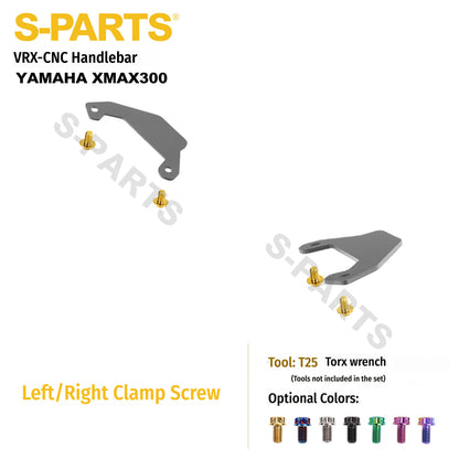 SPARTS Titanium Handlebar Bolt Kit for Yamaha XMAX 300 | VRX CNC Handlebar | TC4 Grade 5