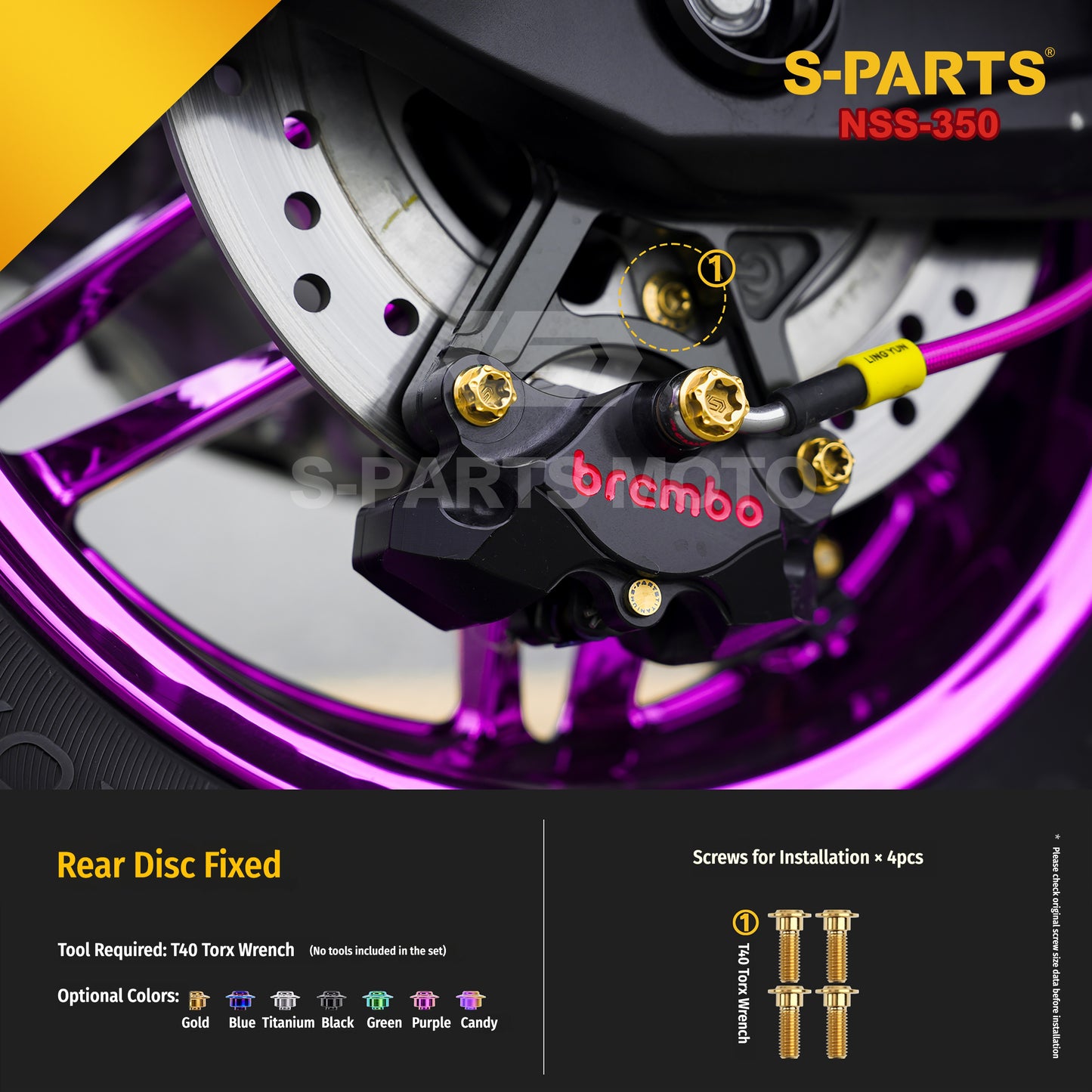 SPARTS Titanium Bolt Kit for Honda Forza NSS350 – Motorcycle Upgrade Fasteners
