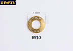 S-PARTS M8 / M10 / M12 / M14 TC4 Titanium Flat Washers for E-Bikes, Motorcycles & Bicycles