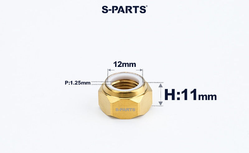 SPARTS Hex Nylon Lock Titanium Nuts – Motorcycle & Car Upgrade Fasteners