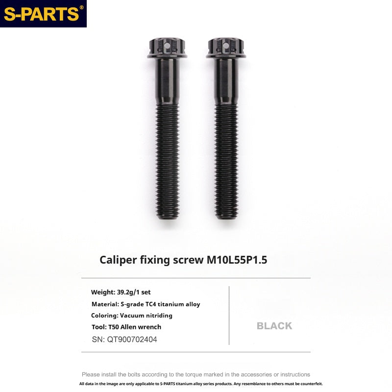 SPARTS Titanium Alloy Lower Caliper Bolt Kit for BREMBO GP4 RX with 100mm Mounting Points
