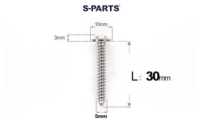 SPARTS Button Head M5×L10-35 Titanium Screws Self-Tapping Bolt
