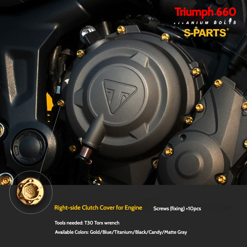 SPARTS Titanium Fastener Bolts for Triumph Trident 660 Motorcycle Modification