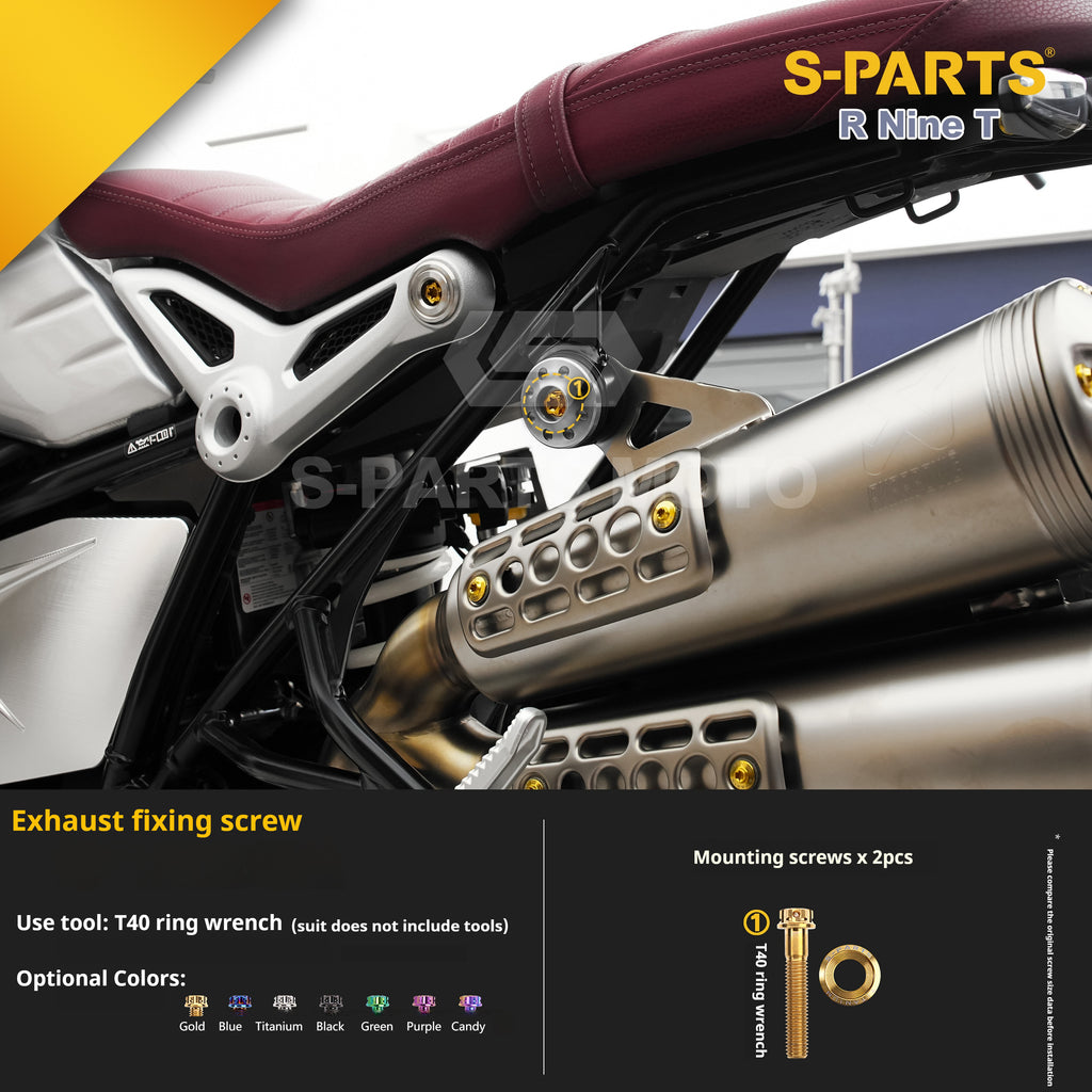 SPARTS BMW RnineT Titanium Alloy Motorcycle Bolt Upgrade Kit