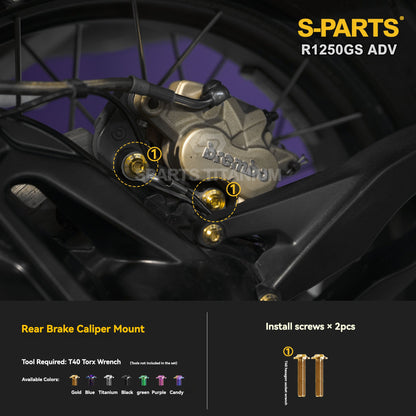 SPARTS Titanium Brake, Suspension & Handlebar Bolt Kit for BMW R1250GS / ADV