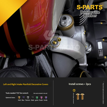 SPARTS Titanium Set Screws for Triumph Bonneville Bobber Motorcycle Modification