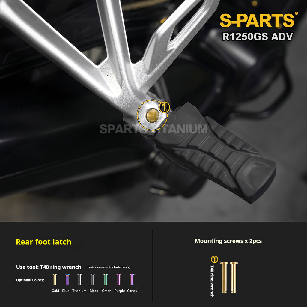 SPARTS Titanium Bolt Kit for BMW R 1250GS ADV – CNC Titanium Upgrade Kit
