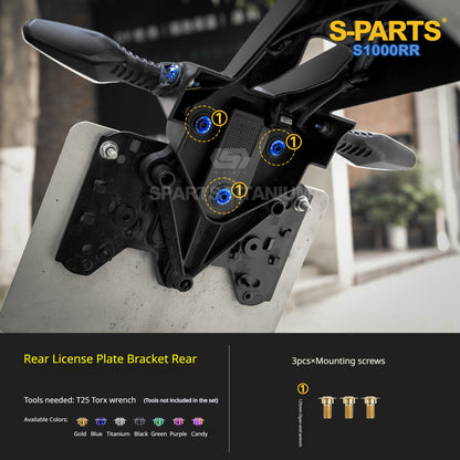 SPARTS Titanium Fairing Bolts Kit Windshield Mirror Screws Fasteners for BMW S1000RR Tuning