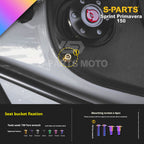 SPARTS Titanium Screw Set for Vespa Sprint/Primavera 150 – Custom Candy Color & CNC Titanium Upgrade Kit